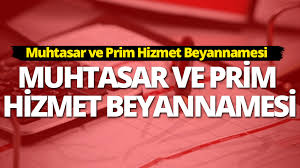 MUHTASAR VE PRM HZMET BEYANNAMES GENEL TEBL (SIRA NO: 5)